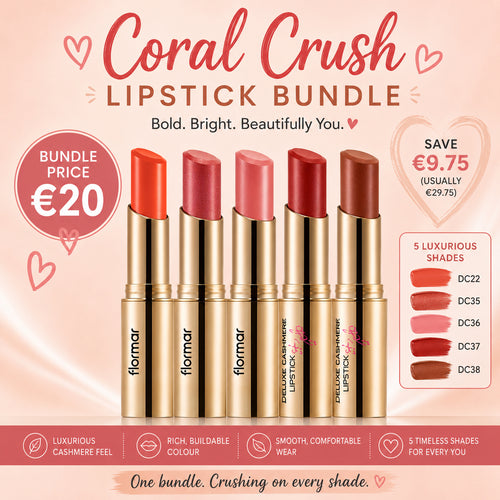 Coral Crush | Deluxe Cashmere 5 Lipstick Bundle Offer