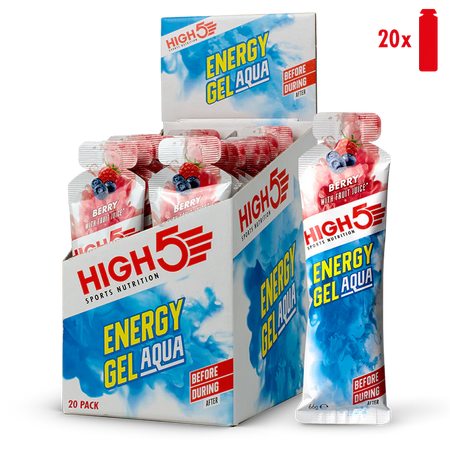 High 5 Aqua Energy Gel 20 Pack Box - Berry
