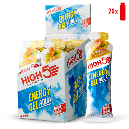 High 5 Aqua Energy Gel 20 Pack Box - Orange