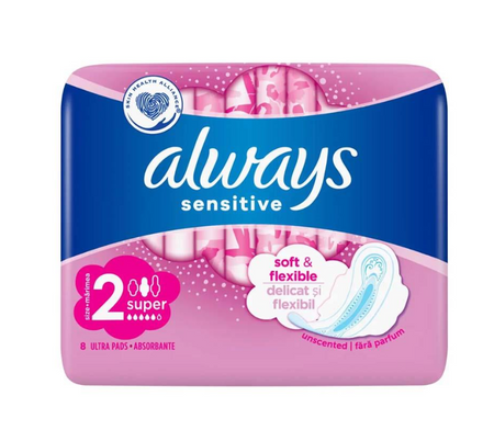 Sensitive Super Pads With Wings