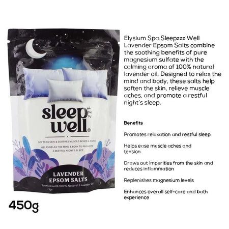Sleep Well Lavender Bath Salts 450g