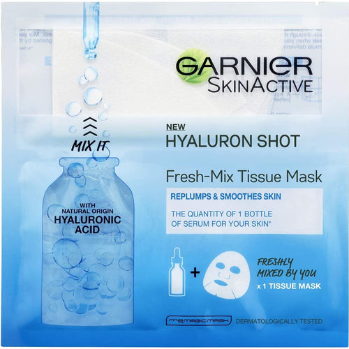 Skin Active Fresh-Mix Tissue Mask with Hyaluron Shot