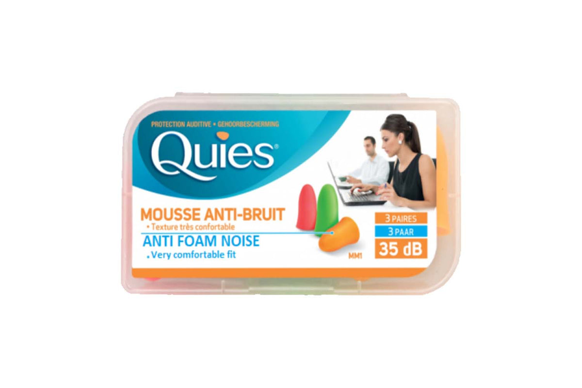 Quies Foam Ear Plugs 3 Pairs - Pharmacy & Health From Chemist Connect UK
