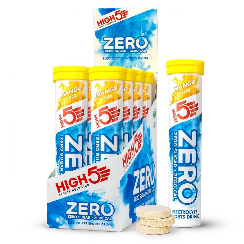 HIGH 5 ZERO SALTS TUBE MANGO Electrolyte Drink - 8 Pack Box