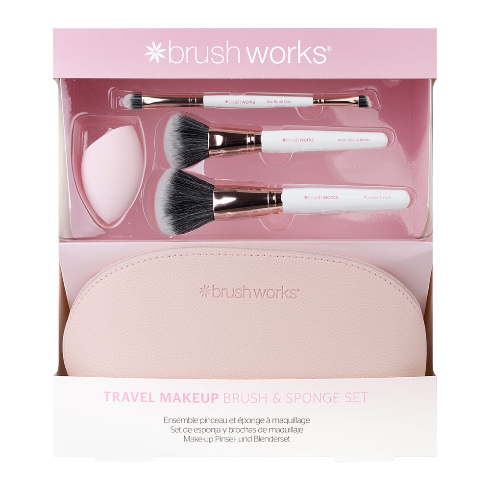 Travel Makeup Brush & Sponge Gift Set