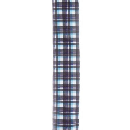 Long Hot Water Bottle - Blue Tartan