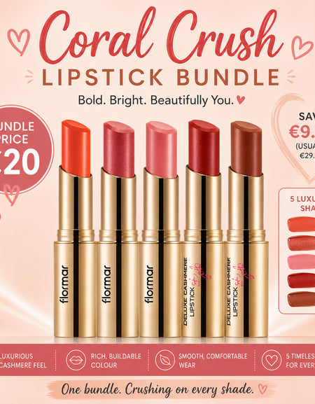 Coral Crush | Deluxe Cashmere 5 Lipstick Bundle Offer