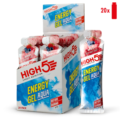 High 5 Aqua Energy Gel 20 Pack Box - Berry