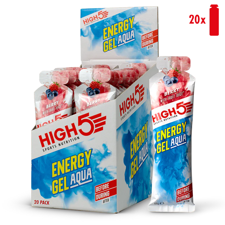 High 5 Aqua Energy Gel 20 Pack Box - Berry