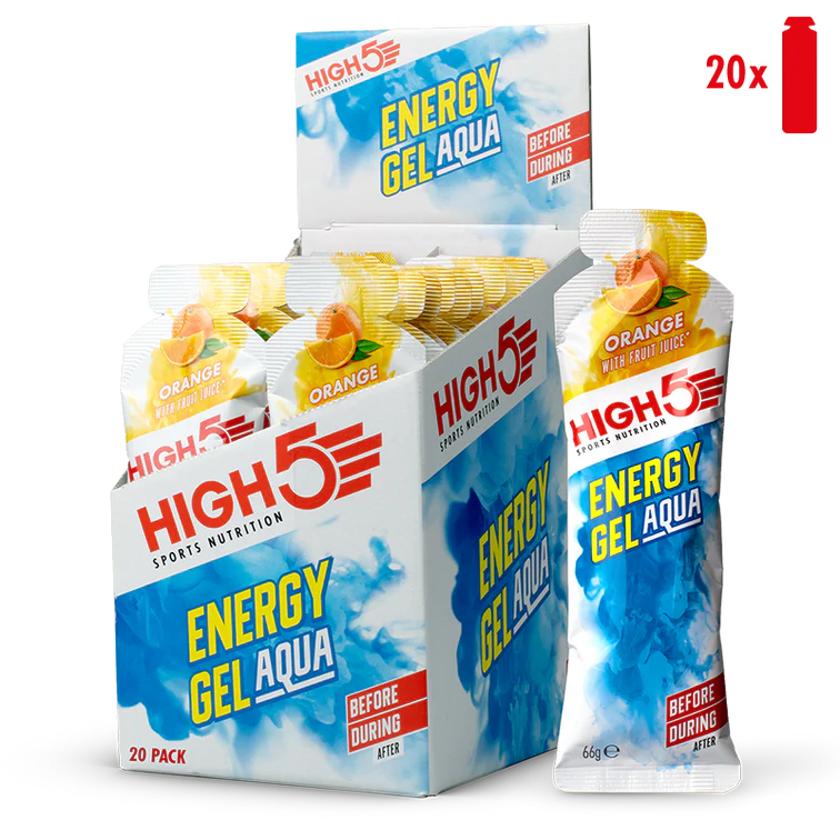 High 5 Aqua Energy Gel 20 Pack Box - Orange