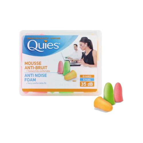Anti Noise Foam Ear Plugs 6 Pairs