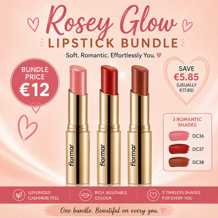 Rosey Glow | Deluxe Cashmere 3 Lipstick Bundle Offer