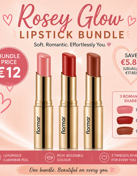 Rosey Glow | Deluxe Cashmere 3 Lipstick Bundle Offer