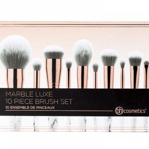 Marble Luxe 10 Piece Makeup Brush Set