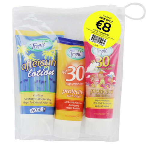 3 Piece Sun Care Travel Pouch Set