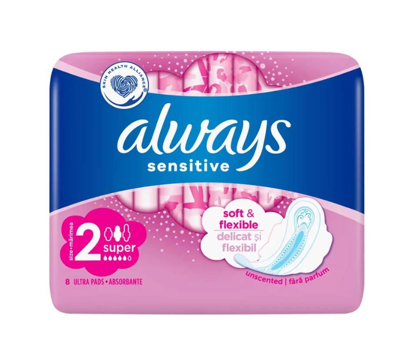 Sensitive Super Pads With Wings