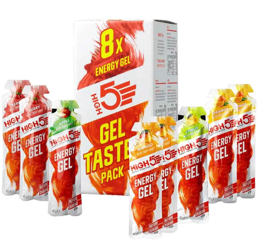 HIGH 5 Energy Gel Taster Mixed Flavour 8 Pack