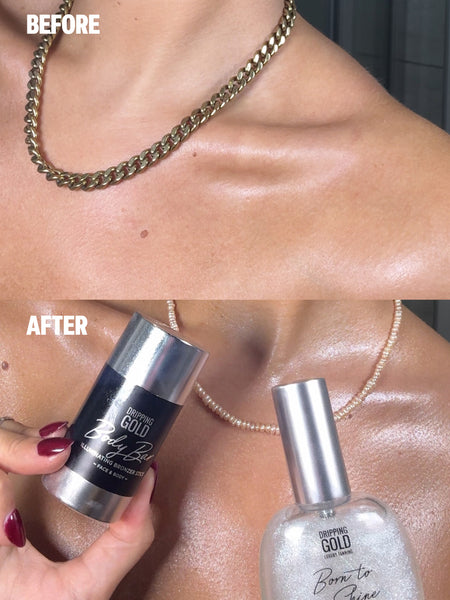 Born To Shine Body Glow Oil | Silver