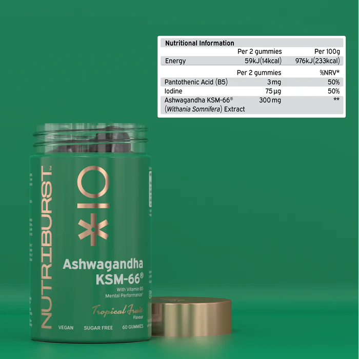 Ashwagandha KSM-66® Advanced Nutrition 60 Vitamin Gummies