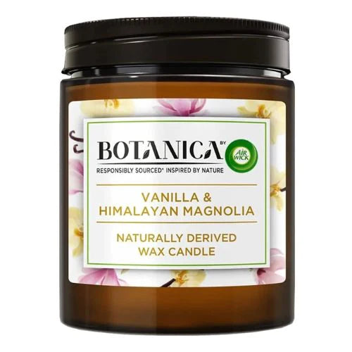 BOTANICA VANILLA & HIMALAYAN MAGNOLIA NATURAL WAX CANDLE 500g