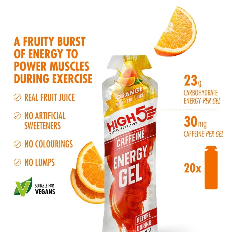 High 5 Energy Gel 20 Pack - Orange