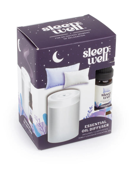 Sleep Well Essential Oil Diffuser Lavender Set
