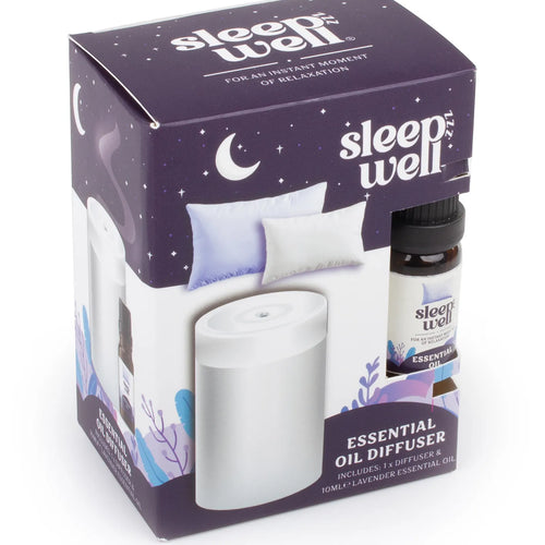 Sleep Well Essential Oil Diffuser Lavender Set