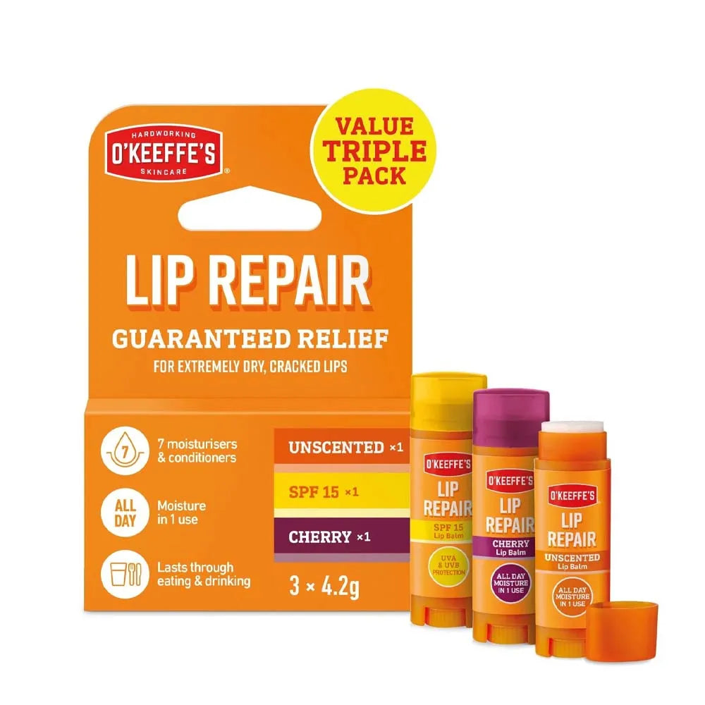 Lip Repair Triple Pack Lip Balms