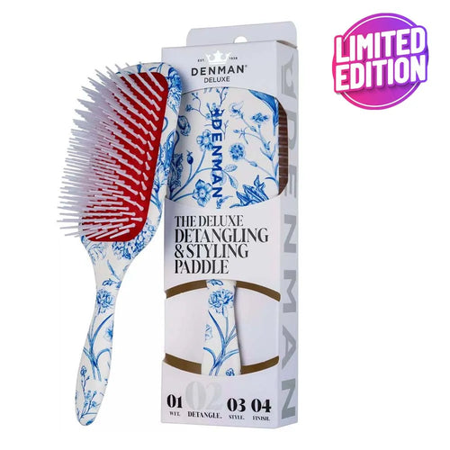 D38 Blue Belle Detangling & Styling Paddle Brush