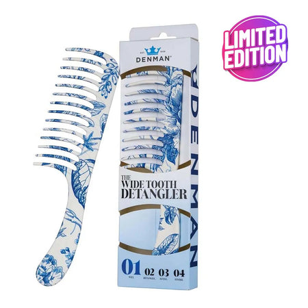 D28 Blue Belle Wide Tooth Detangling Comb
