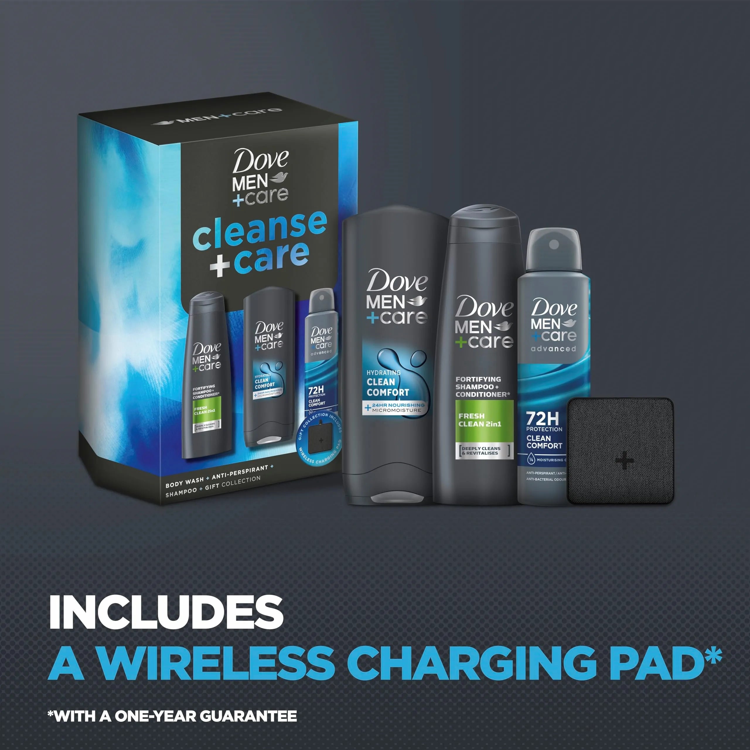 Men + Care Cleanse & Care Gift Set With Charge Pad