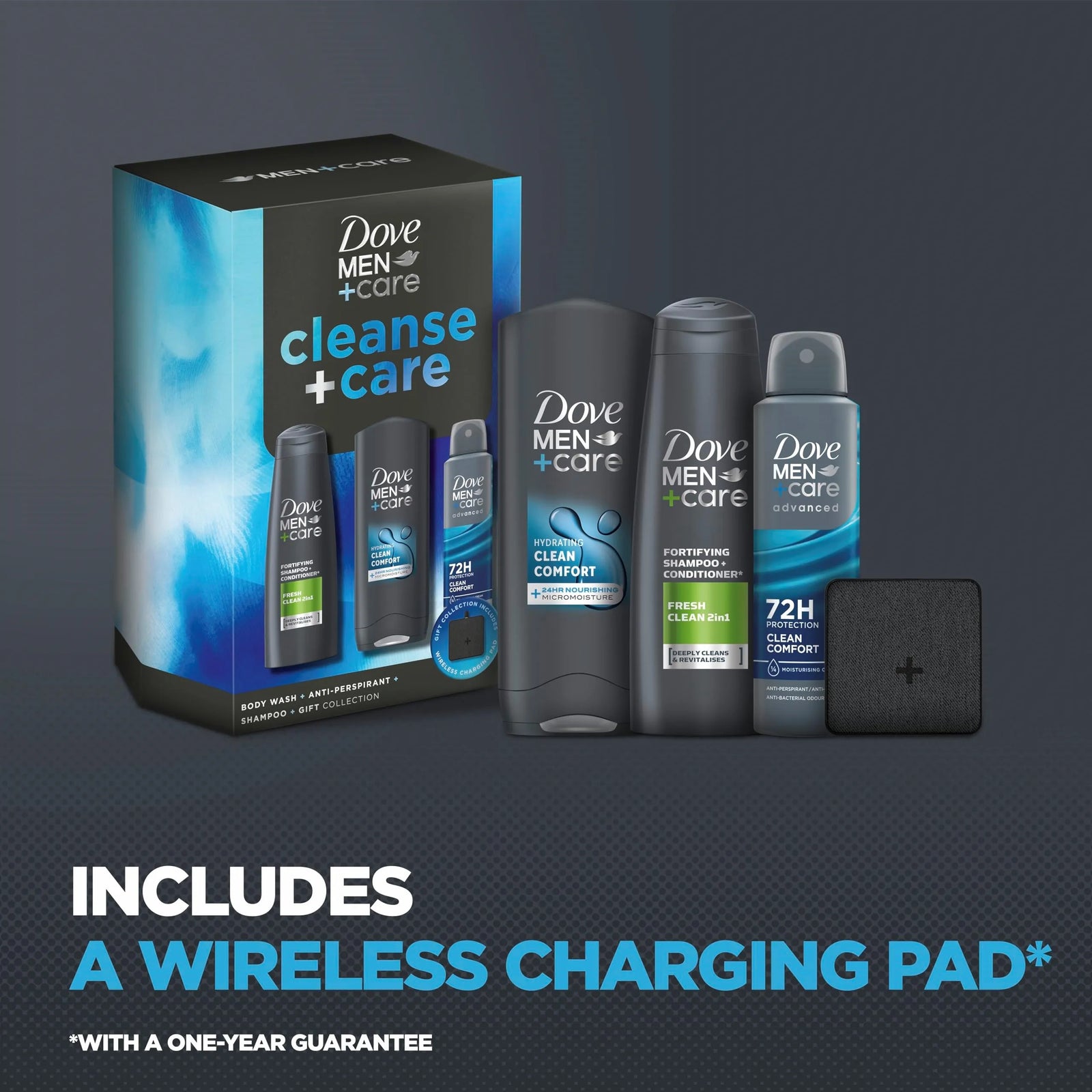 Men + Care Cleanse & Care Gift Set With Charge Pad