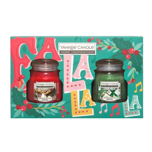 Fa La La La Home Inspiration Holiday Candle Duo Gift Set