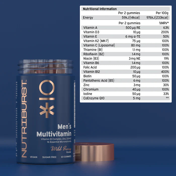 Men's Multivitamin Advanced Nutrition 60 Vitamin Gummies