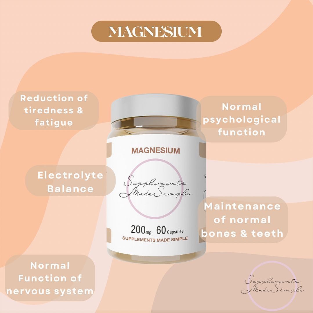 Supplements Made Simple Magnesium 200mg