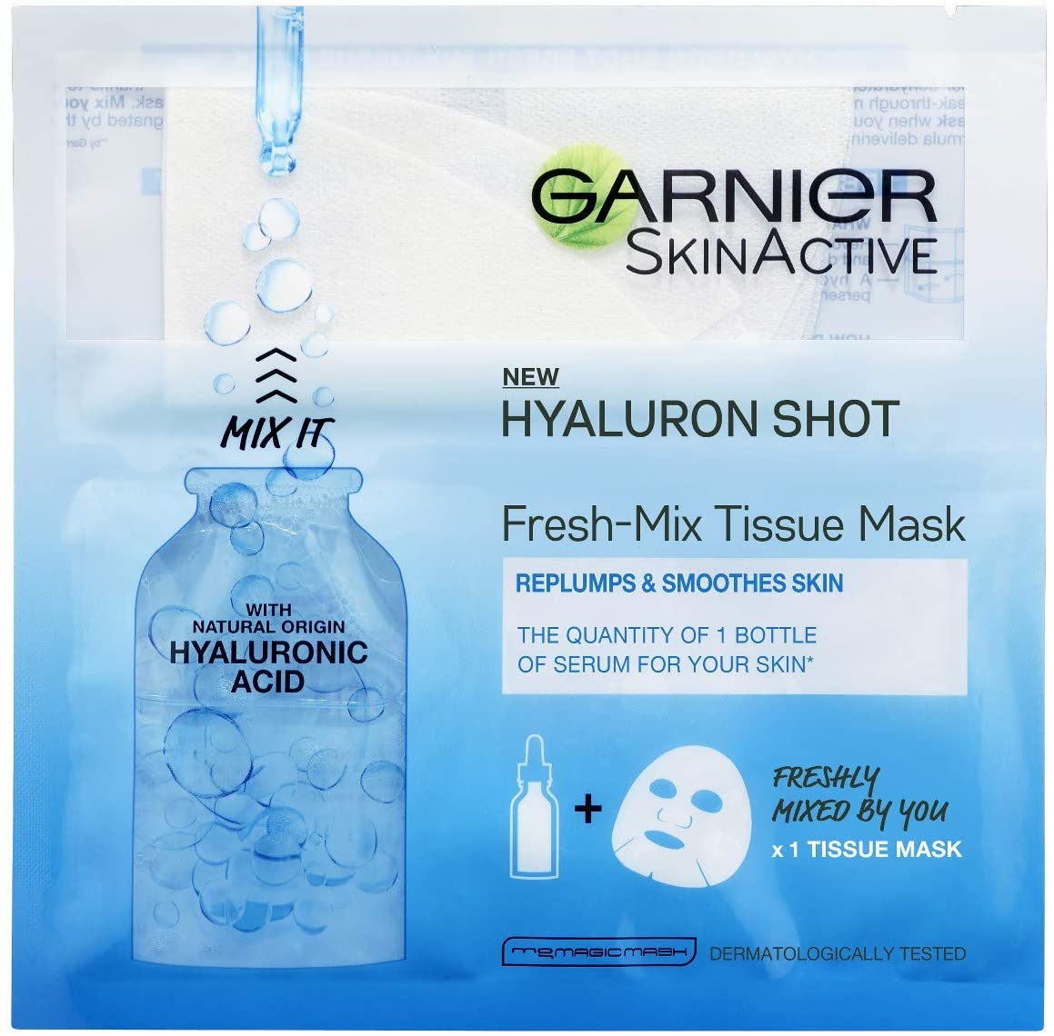 Skin Active Fresh-Mix Tissue Mask with Hyaluron Shot
