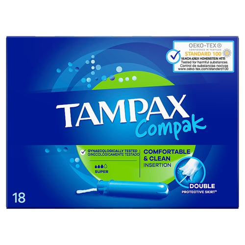 Compak Super Plastic Applicator Tampons