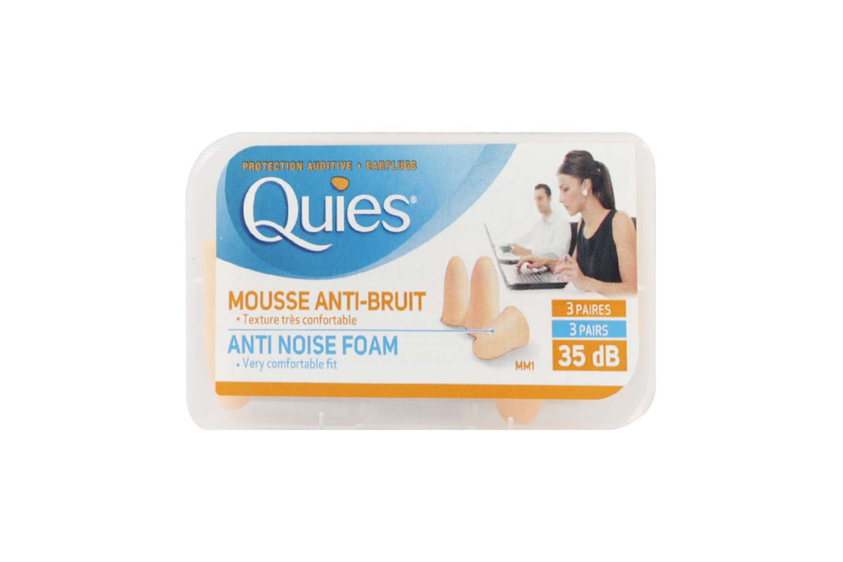 QUIES PROTECTIVE AUDITIVE FOAM EAR PLUGS