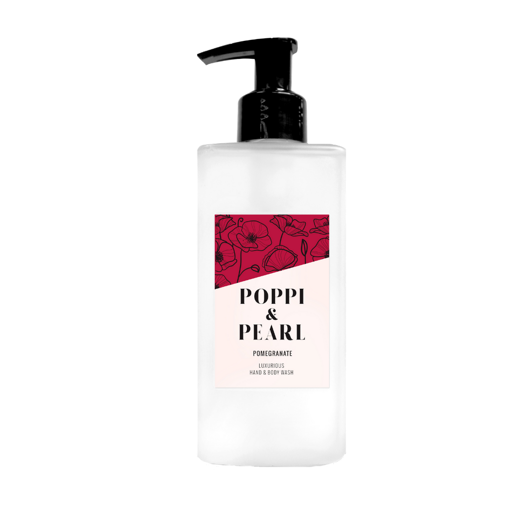 Poppi & Pearl Luxurious Hand and Body Wash Pomegranate Noir