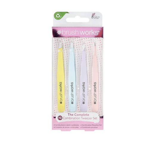 Complete Combination Tweezer Set Pastel