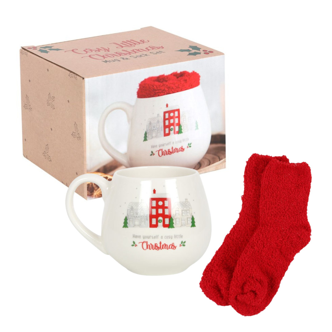 Cosy Christmas Mug & Sock Set