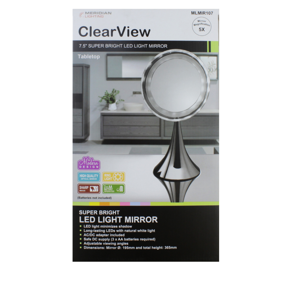 ClearView 7.5in Super Bright LED Mirror