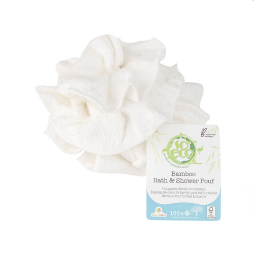 Bamboo Bath & Shower Pouf